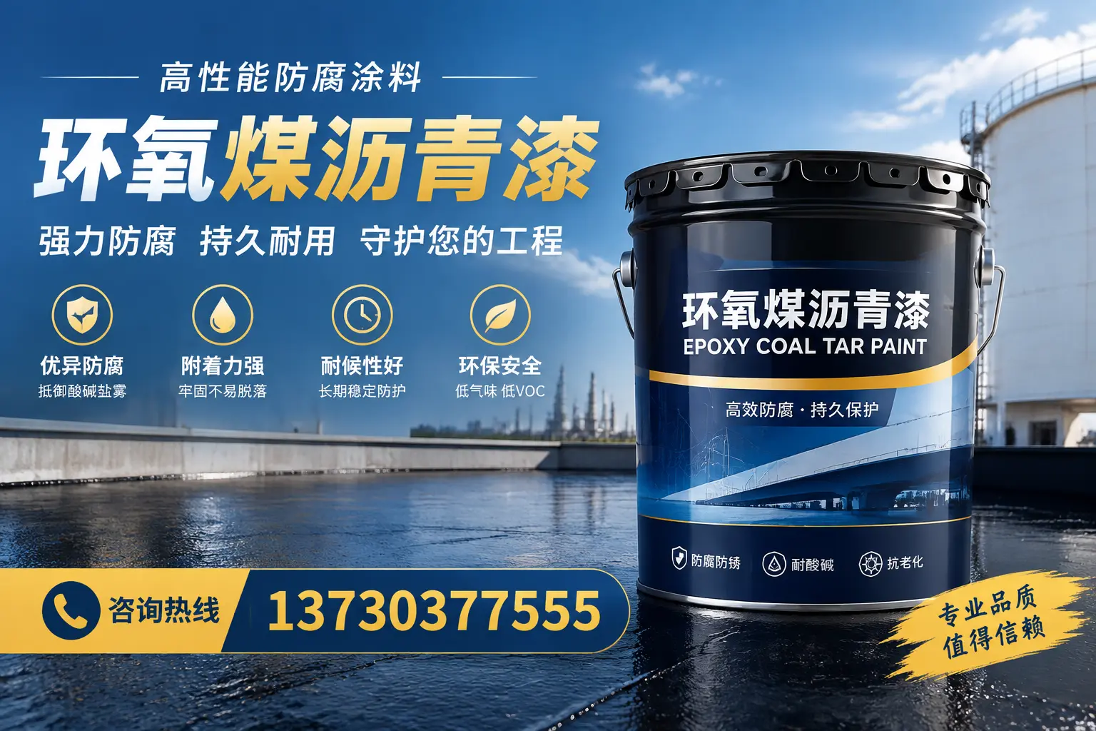 环氧煤沥青漆的耐久性分析，适合丰润的使用场景